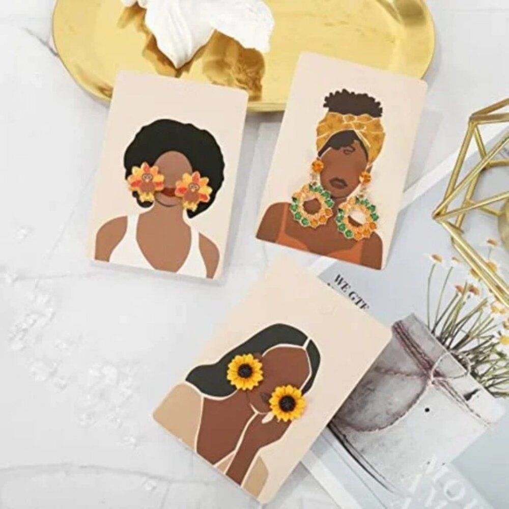 60 PCS Ladies Style Earring Display Cards for Jewelry
